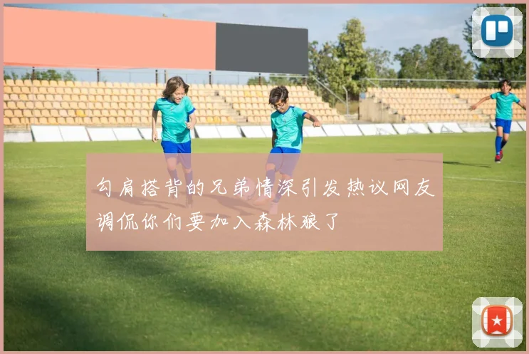勾肩搭背的兄弟情深引发热议网友调侃你们要加入森林狼了